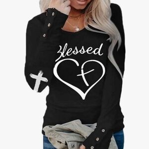 Christian Tshirts for Women Religious Inspirational Shirts. Sz 3x.